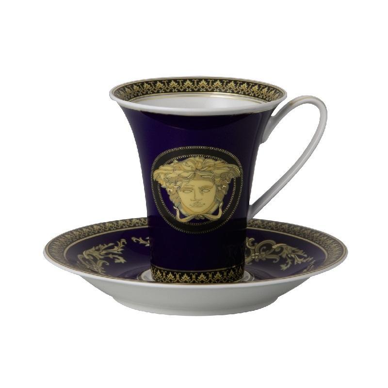 Rosenthal Versace Medusa blue Kaffeetasse 2-tlg. 0,18 L