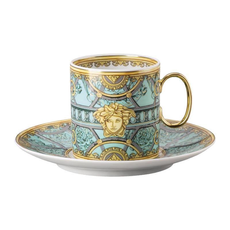 Rosenthal Versace La Scala del Palazzo - Verde Kaffeetasse 0,23 L 2-tlg.