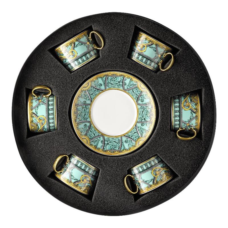 Rosenthal Versace La Scala del Palazzo - Verde Teetassen 0,20 L Set 12-tlg.
