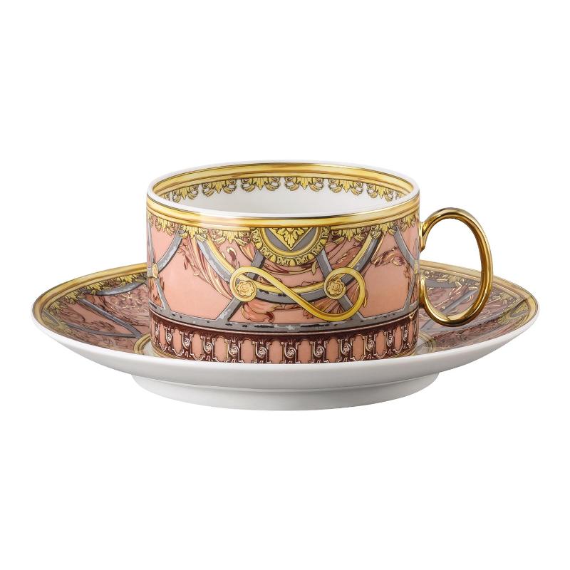 Rosenthal Versace La Scala del Palazzo - Rosa Teetasse 0,20 L 2-tlg.