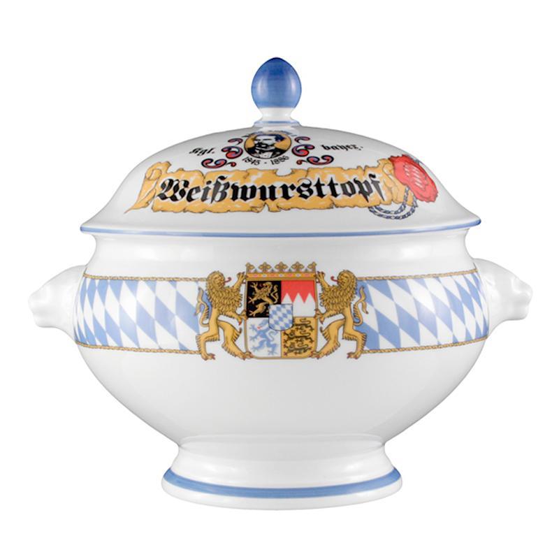 Seltmann Weiden Compact Bayern Lion's head terrine m. De. 'White sausage pot' 3.0 L