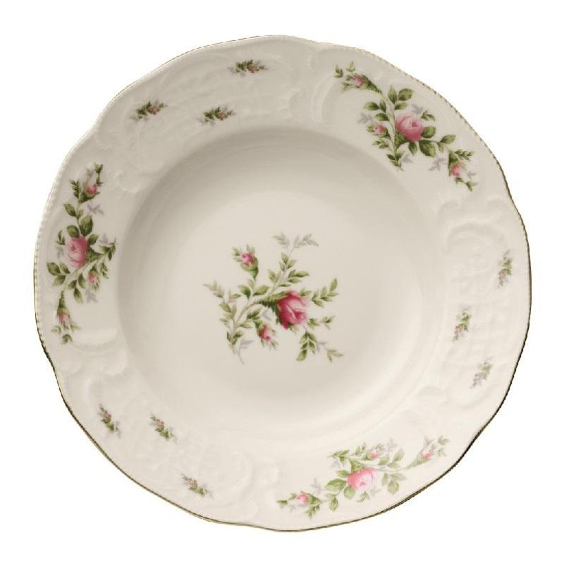 Rosenthal Sanssouci Elfenbein Moosrose neu Soup plate 23 cm