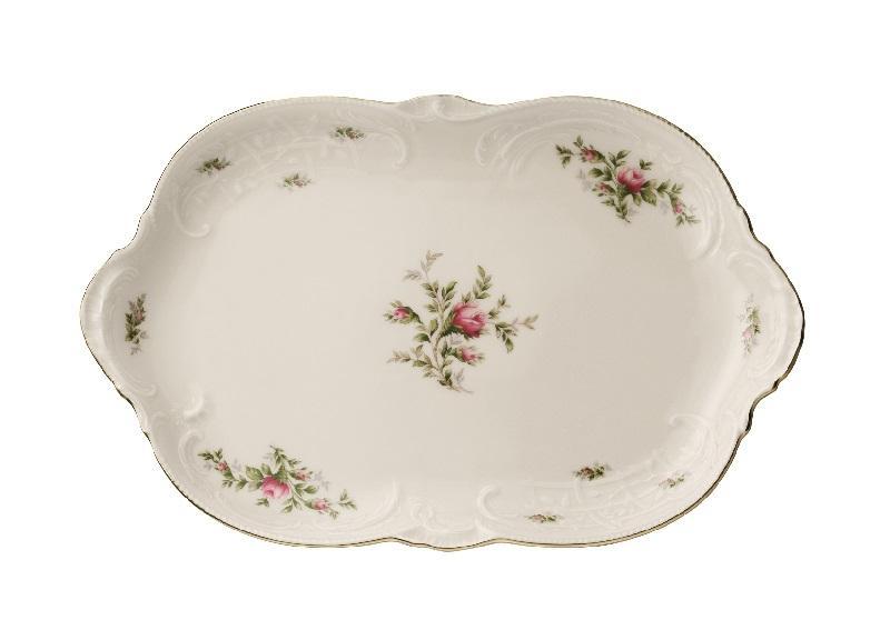 Rosenthal Sanssouci Elfenbein Moosrose neu Plate 33 cm