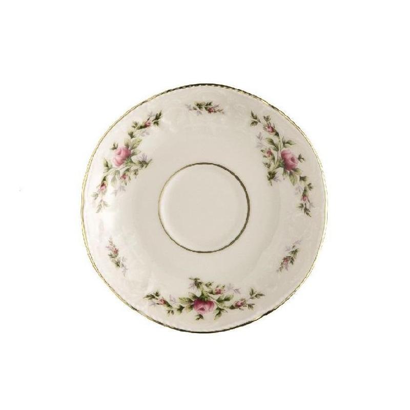 Rosenthal Sanssouci Elfenbein Moosrose neu Espresso Untertasse 12 cm