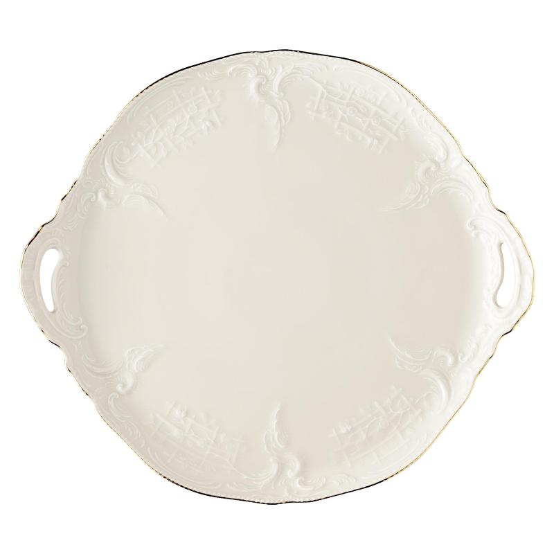 Rosenthal Sanssouci Elfenbein Gold Cake plate / Cake plate 32 cm