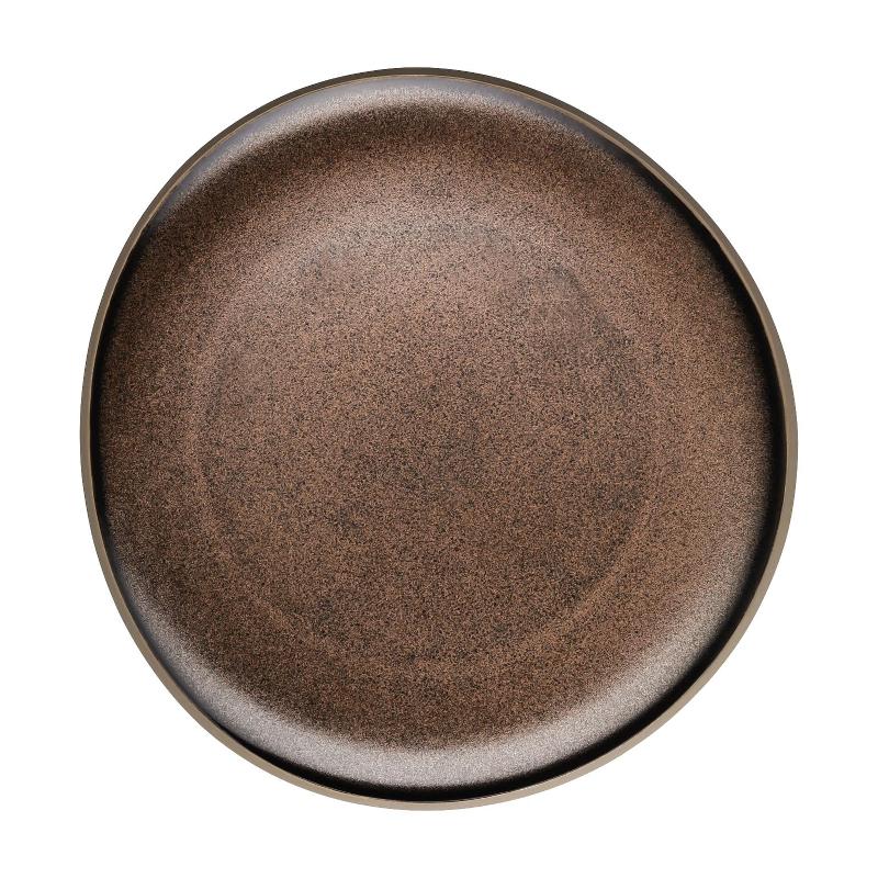 Rosenthal Junto Bronze - Steinzeug Teller flach 22 cm