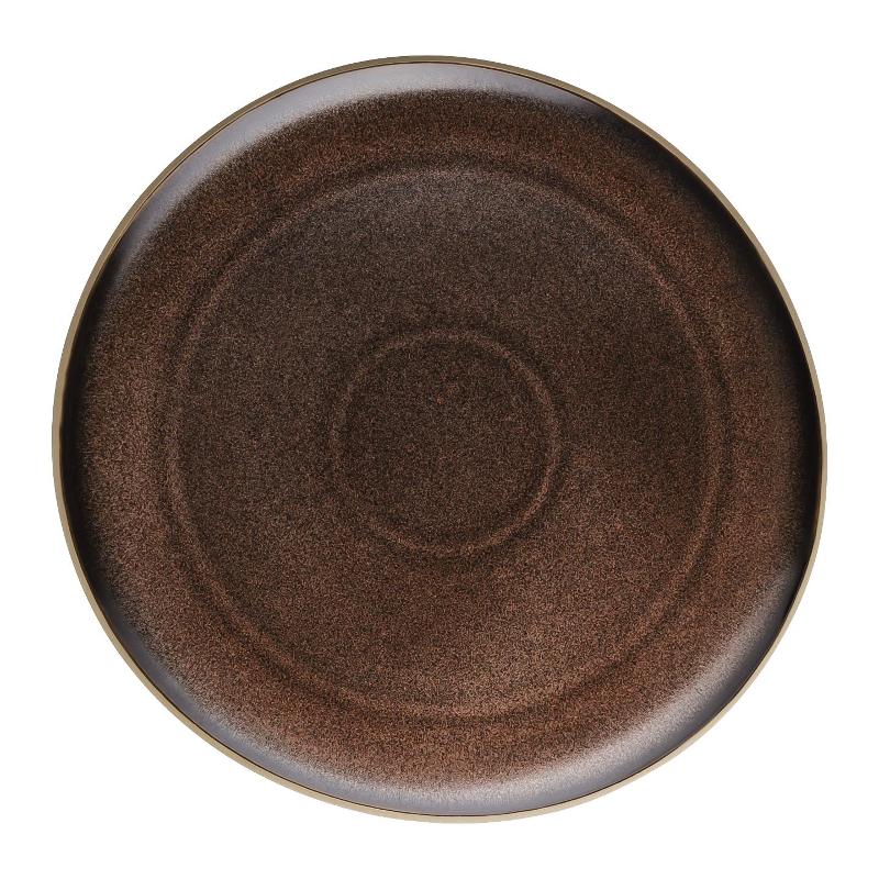 Rosenthal Junto Bronze - Steinzeug Teller flach 27 cm