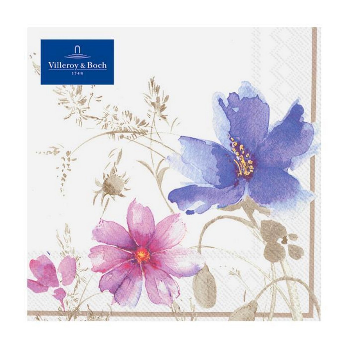 Villeroy & Boch Mariefleur Gris IHR-Ideal Serviette Lunch 20 Stück 33x33 cm