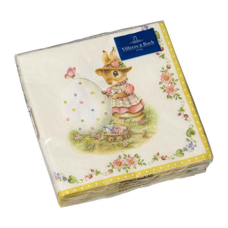 Villeroy & Boch Oster Accessoires Serviette Cocktail Hasen Anna & Paul 20 Stück 25x25 cm