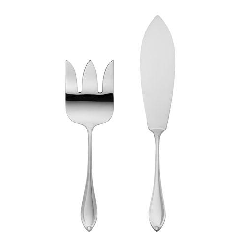 Robbe & Berking Navette Fish serving cutlery 150 gr. silver plated