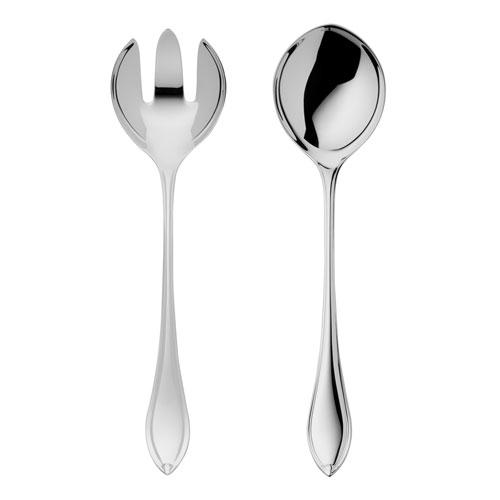 Robbe & Berking Navette Large salad cutlery 150 gr. silver plated