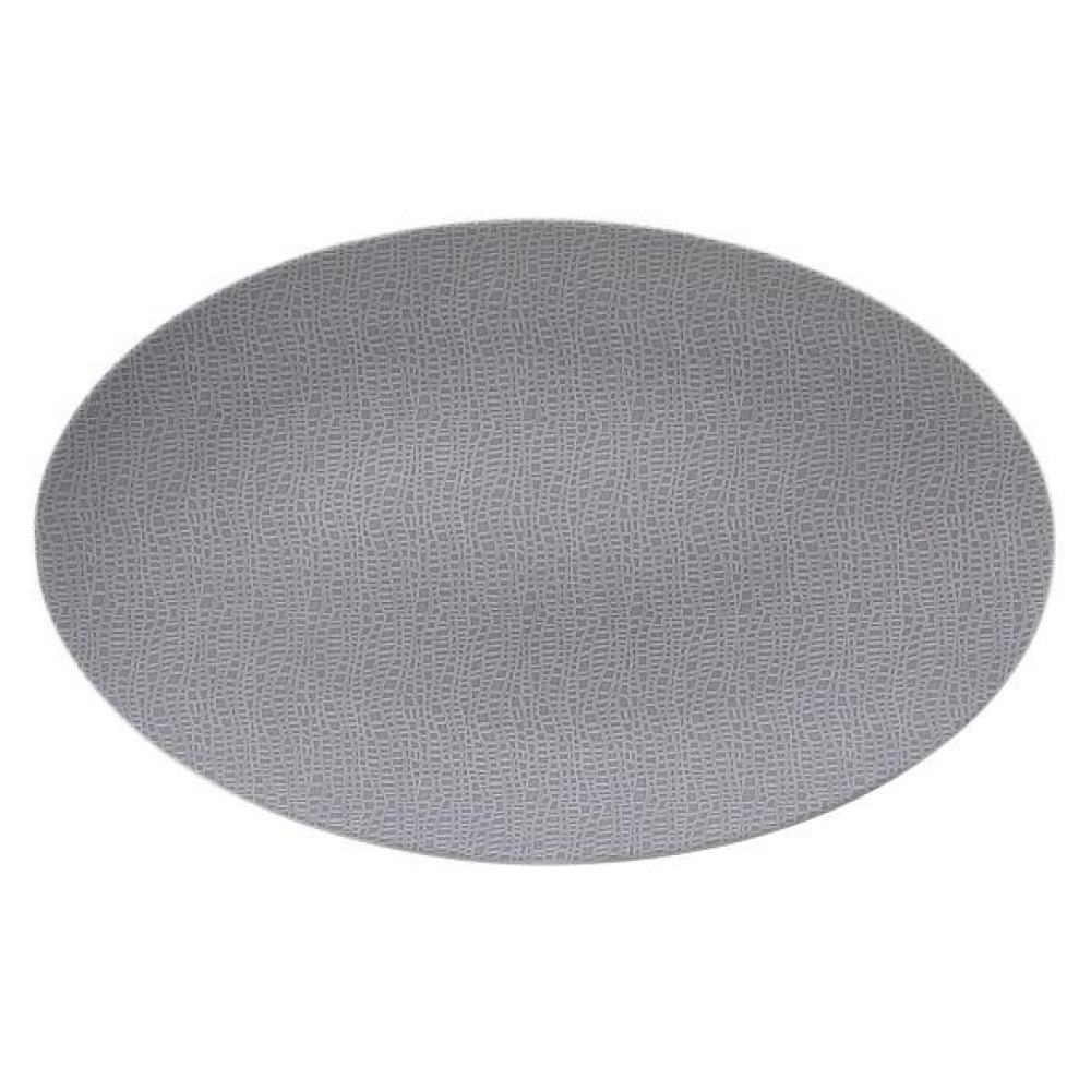 Seltmann Weiden Life Fashion - Elegant Grey Servierplatte oval 40x26 cm