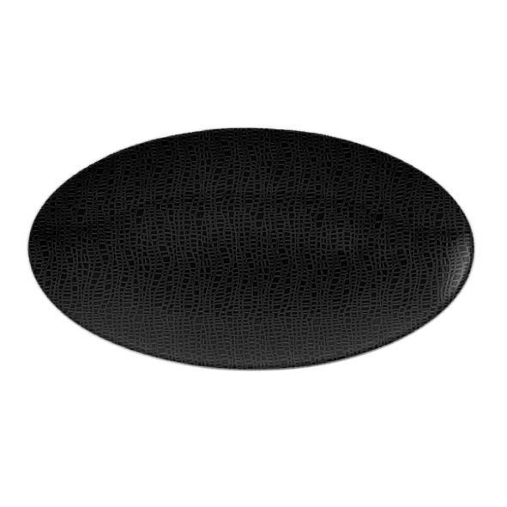 Seltmann Weiden Life Fashion - Glamorous Black Servierplatte oval 33x18 cm