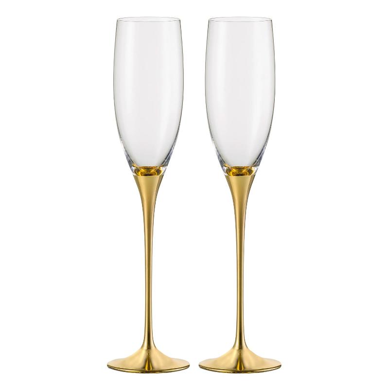 Eisch Champagner Exklusiv - Geschenkset Золотые бокалы для шампанского в подарочной коробке 2 шт. / 180 мл