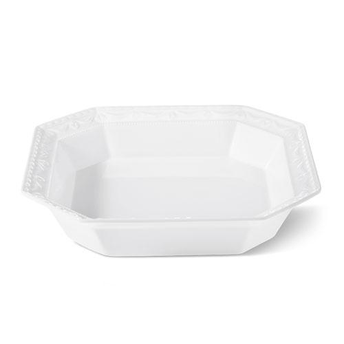 KPM Berlin Kurland Weiß Large flat square salad bowl 27 cm