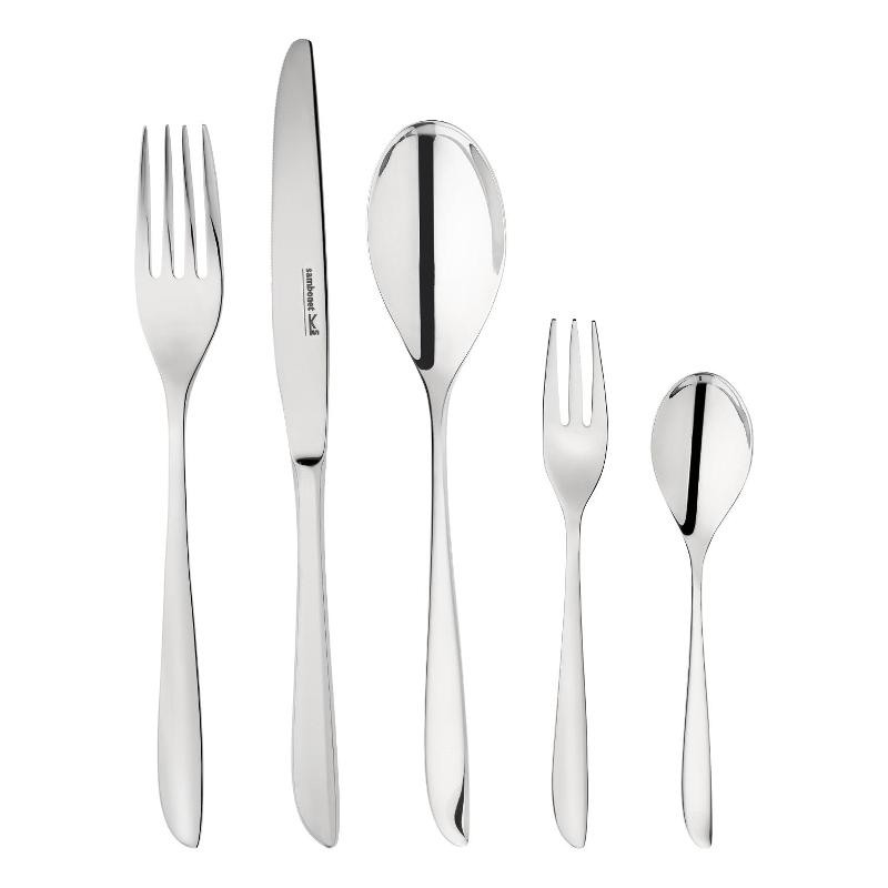 Sambonet Leaf Edelstahl 18/10 - poliert 60-piece polished full tang cutlery set / monoblock