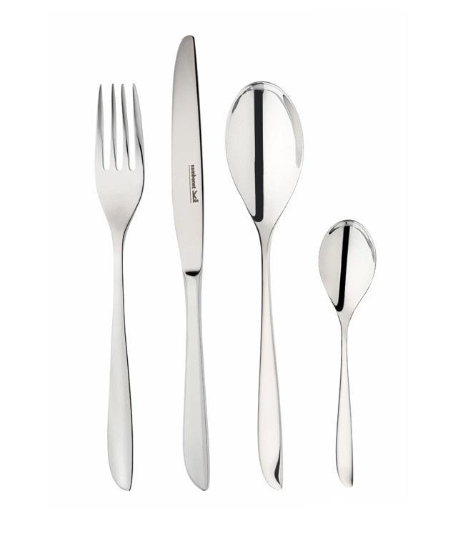 Sambonet Leaf Edelstahl 18/10 - poliert Besteckset 24-tlg. poliert Vollheft / Monoblock