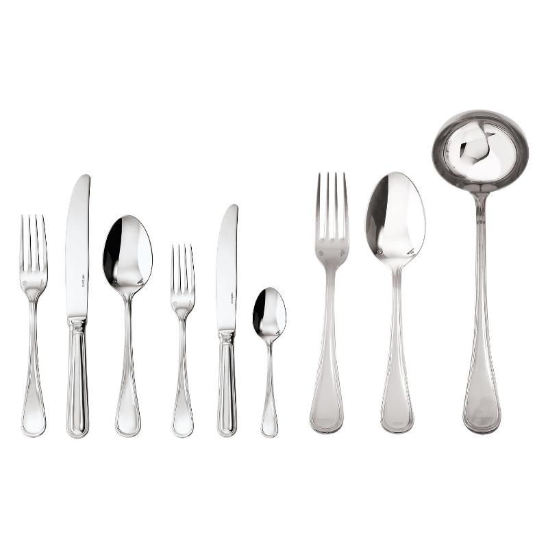 Sambonet Contour - Edelstahl 18/10 Cutlery set 75 pcs. Full tang / Monoblock