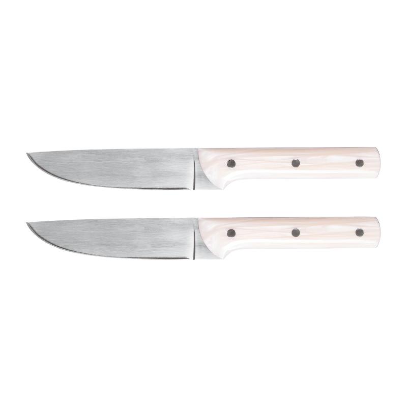 Sambonet Porterhouse - Elfenbein-Effekt Steak knife set, smooth blade 2 pcs