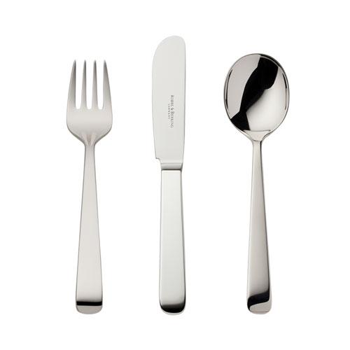Robbe & Berking Alta 150 g Children's cutlery 3-piece set. 150 grams solid silver plated