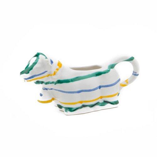 Gmundner Keramik Buntgeflammt Milk jug Dairy cow 0.16 L / h: 9.2 cm