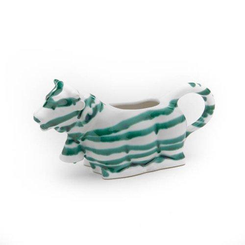 Gmundner Keramik Grüngeflammt Milk jug Dairy cow 0.16 L / h: 9.2 cm