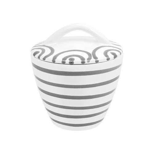 Gmundner керамика Graugeflammt Сахарница Gourmet d: 9 cm / h: 10,5 cm