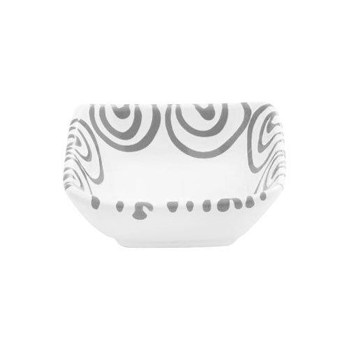 Gmundner Keramik Graugeflammt Square bowl 9x9x3.4 cm