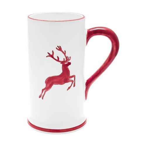 Gmundner керамика Rubinroter Hirsch Пивной кружка форма-A 0,5 L / h: 17 cm