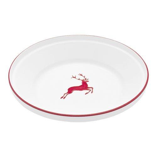 Gmundner Keramik Rubinroter Hirsch Reifschüssel ohne Henkel d: 32 cm / h: 7,4 cm