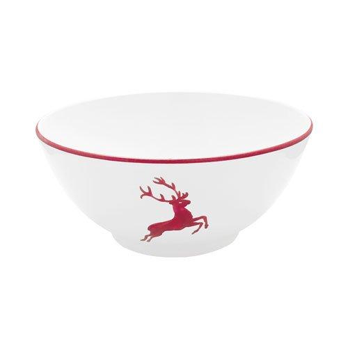 Gmundner Keramik Rubinroter Hirsch Bowl d: 23 cm / 1.5 L