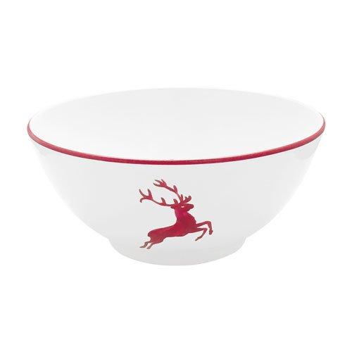 Gmundner Keramik Rubinroter Hirsch Schüssel d: 27 cm / 2,5 L