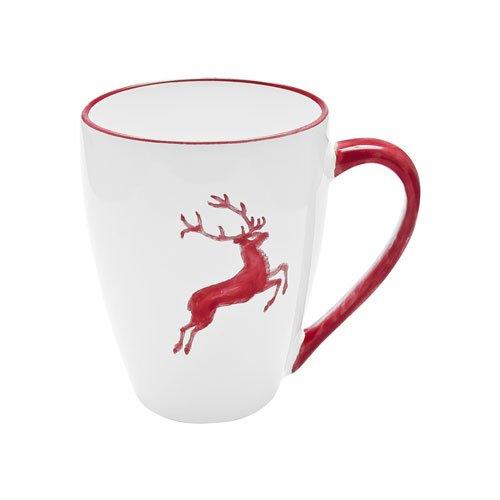 Gmundner керамика Rubinroter Hirsch Чашка для завтрака Max 0,3 L / h: 10,5 cm