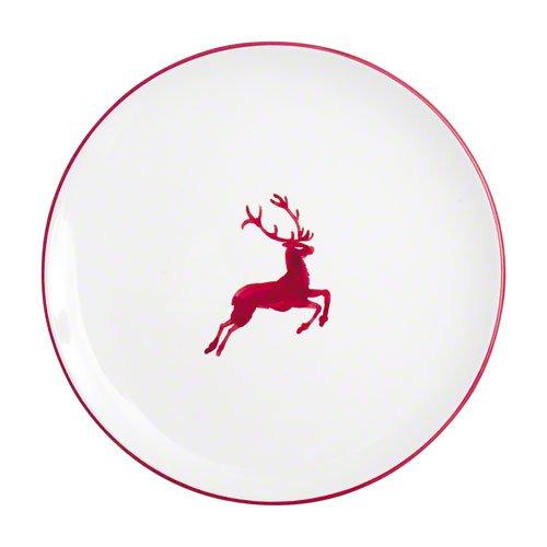Gmundner керамика Rubinroter Hirsch Обеденная тарелка Cup d: 25 см / h: 2,8 см