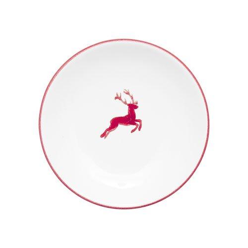 Gmundner Keramik Rubinroter Hirsch Kaffee-/Tee-Untertasse Cup d: 15 cm / h: 2,5 cm