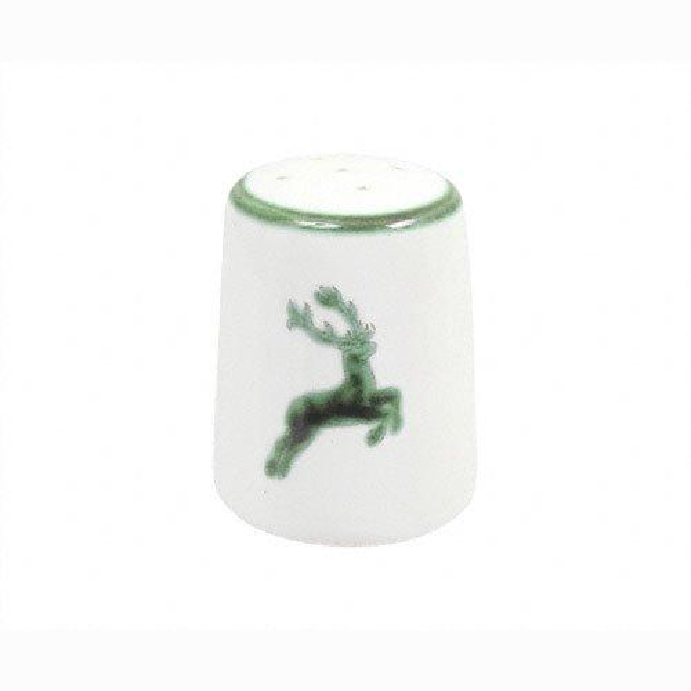 Gmundner Keramik Grüner Hirsch Salt shaker smooth h: 5.8 cm