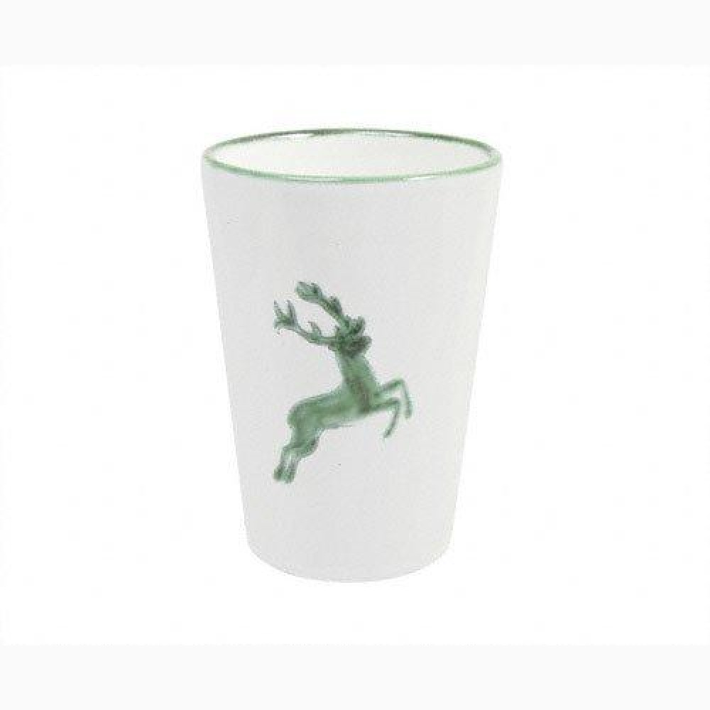 Gmundner Keramik Grüner Hirsch Trinkbecher 0,28 L / h: 11 cm