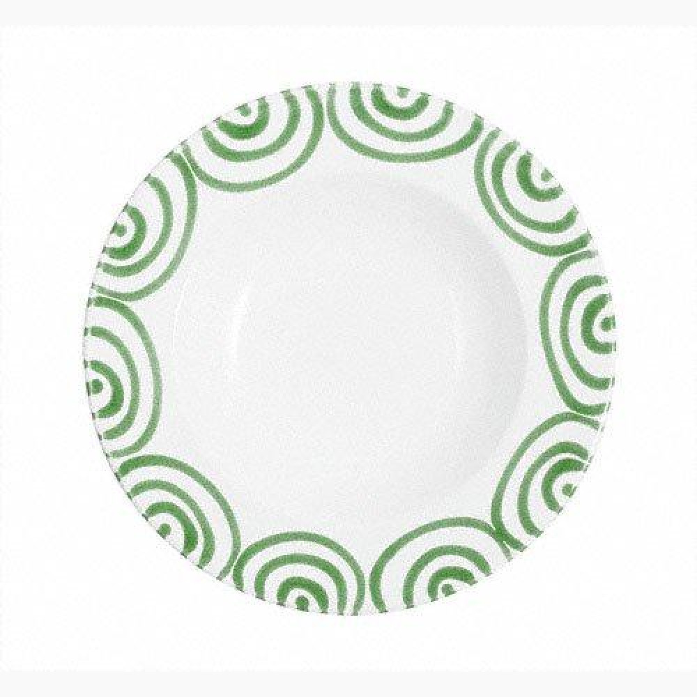Gmundner Keramik Grüngeflammt Suppenteller Gourmet d: 24 cm / h: 4 cm