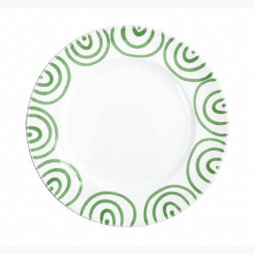 Gmundner Keramik Grüngeflammt Gourmet dinner plate d: 27 cm / h: 2 cm