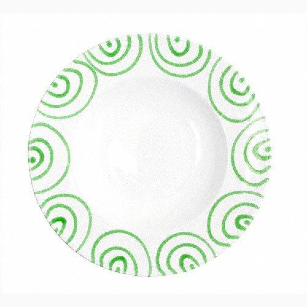 Gmundner керамика Grüngeflammt Тарелка для пасты Gourmet d: 29 cm / h: 4,5 cm