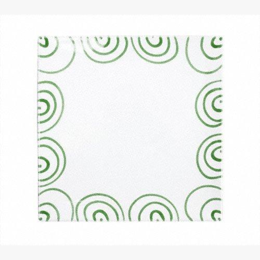 Gmundner Keramik Grüngeflammt Square place plate 31x31x2.8 cm