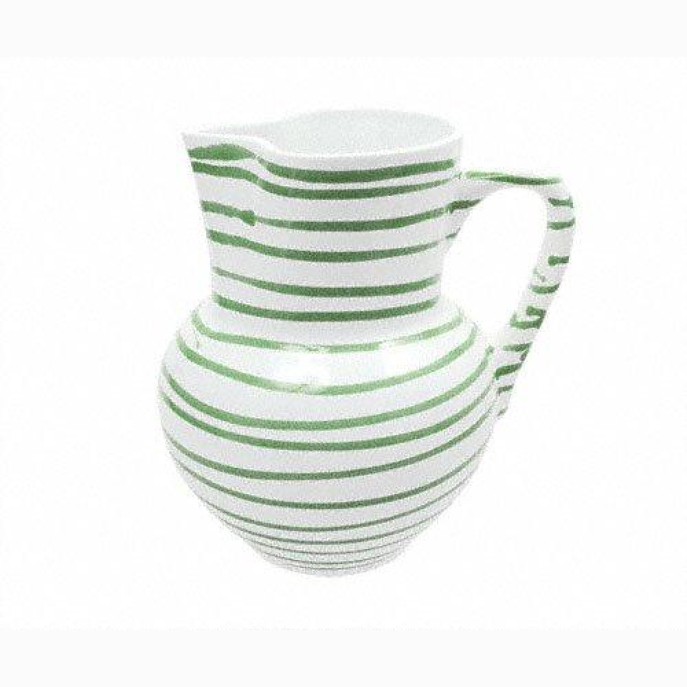 Gmundner Keramik Grüngeflammt Jug Viennese form 1 L / h: 8.8 cm