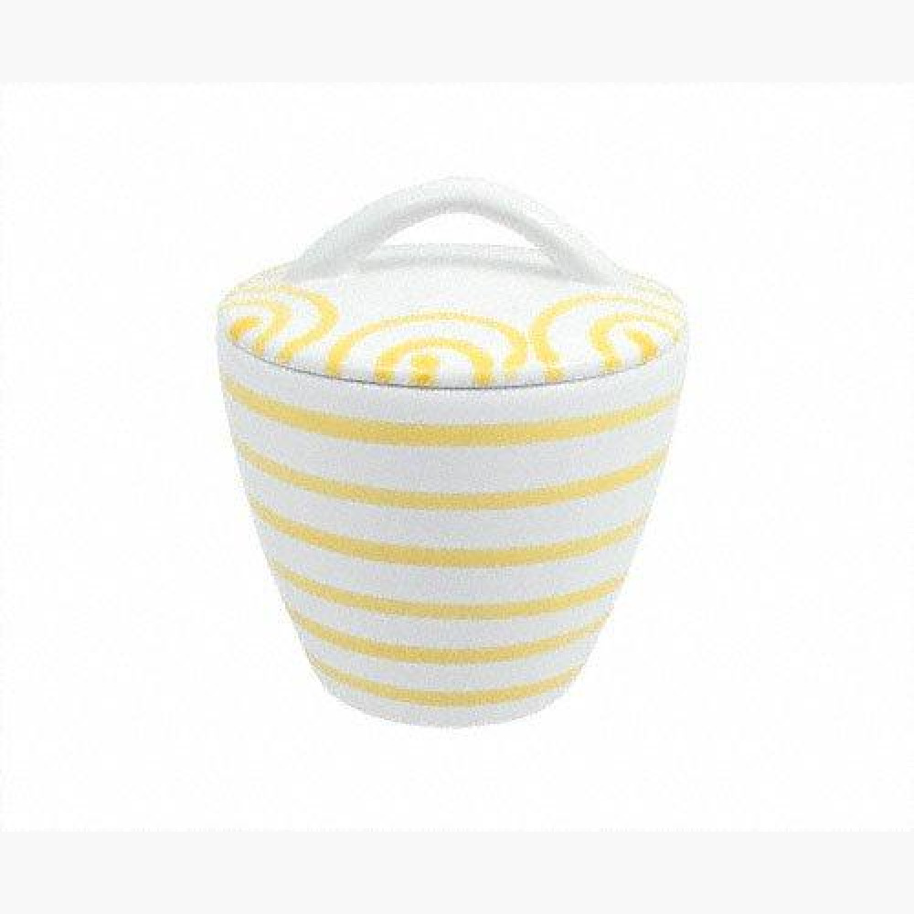 Gmundner керамика Gelbgeflammt Сахарница Gourmet d: 9 cm / h: 10,5 cm