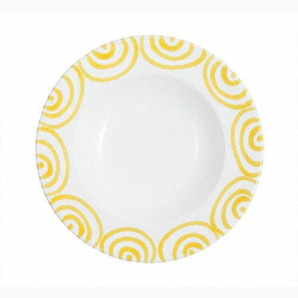 Gmundner керамика Gelbgeflammt Суповая тарелка Gourmet d: 24 cm / h: 4 cm