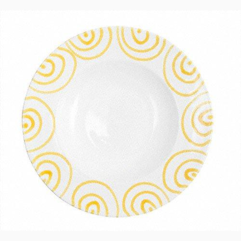 Gmundner керамика Gelbgeflammt Тарелка для пасты Gourmet d: 29 cm / h: 4,5 cm