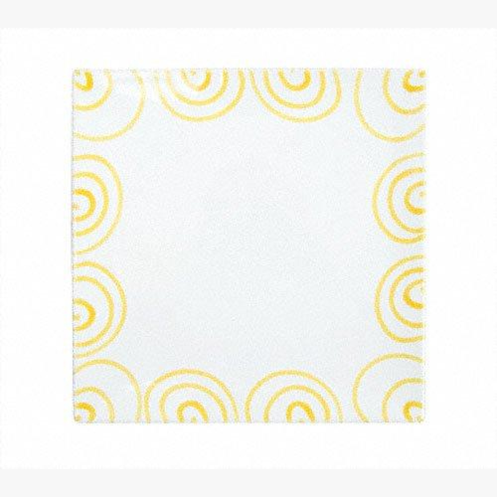 Gmundner Keramik Gelbgeflammt Square place plate 31x31x2.8 cm