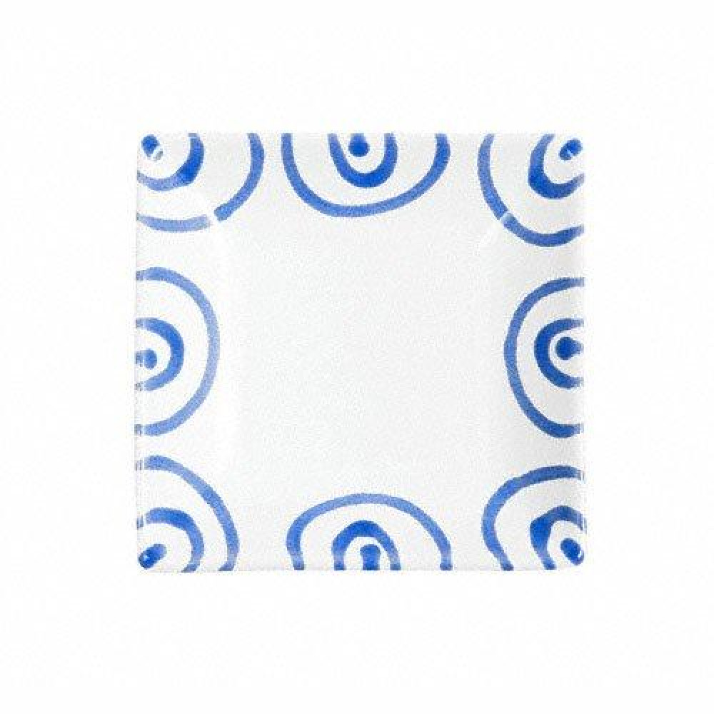 Gmundner Keramik Blaugeflammt Snackschale 11x11x2,8 cm