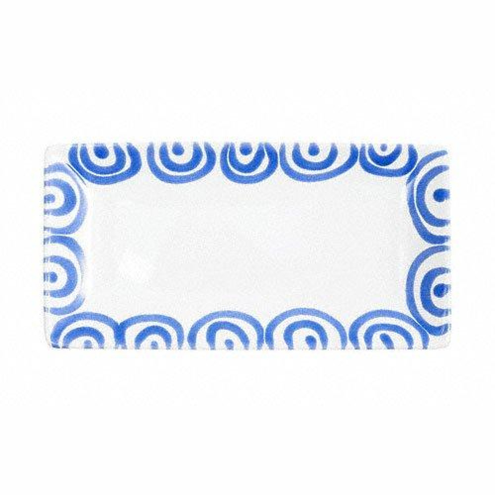 Gmundner Keramik Blaugeflammt Snack tray 22x11x2,7 cm