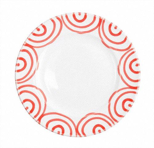 Gmundner Keramik Rotgeflammt Dessertteller / Frühstücksteller Gourmet d: 22 cm / h: 2,2 cm