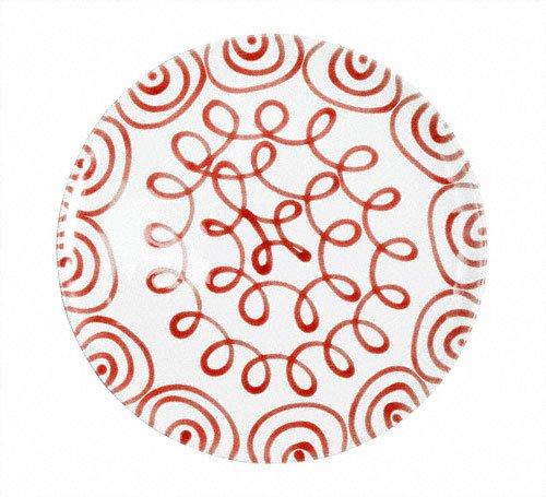Gmundner Keramik Rotgeflammt Speiseteller Cup d: 28 cm / h: 2,6 cm Rotgeflammt 0182TFCU28